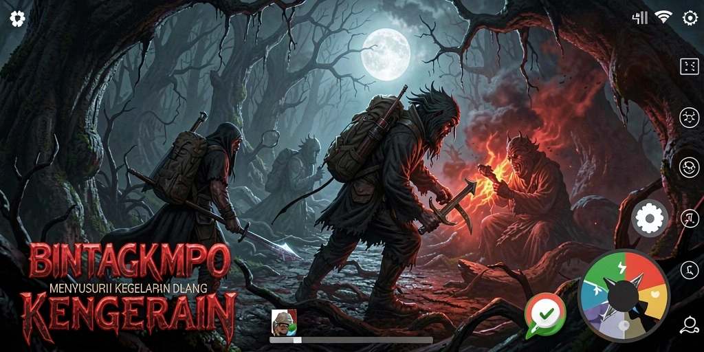 Gameplay menegangkan dalam BINTANGMPO yang siap menghantui malam Anda.