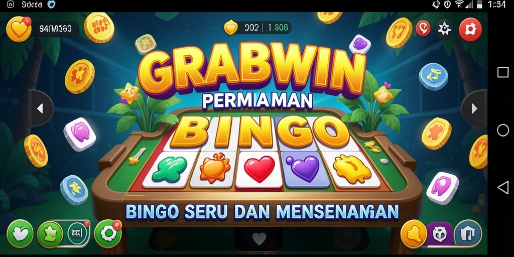 Tampilan gameplay Bingo yang menarik di GRABWIN.