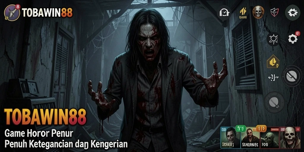 Tampilan menyeramkan dalam gameplay TOBAWIN88 yang menggetarkan.