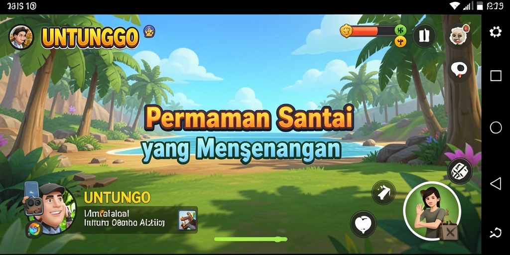 Tampilan gameplay seru dan mengasyikkan di UNTUNGGO.