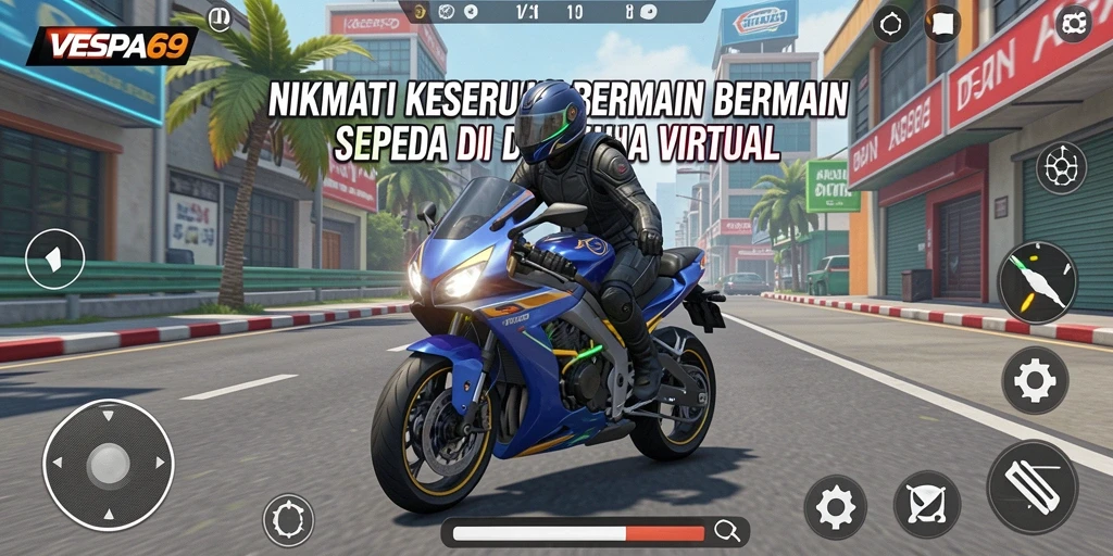 Tampilan gameplay VESPA69 yang seru dan interaktif.
